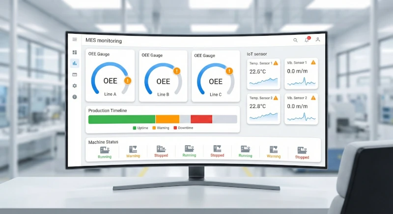 System MES z monitoringiem OEE i integracją IoT